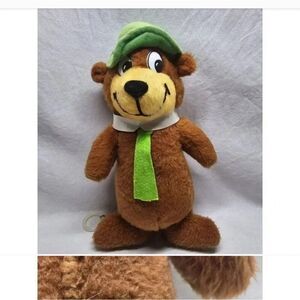Yogi Bear 13" Talking Pull String Plush Vintage Hanna Barbara 1980's